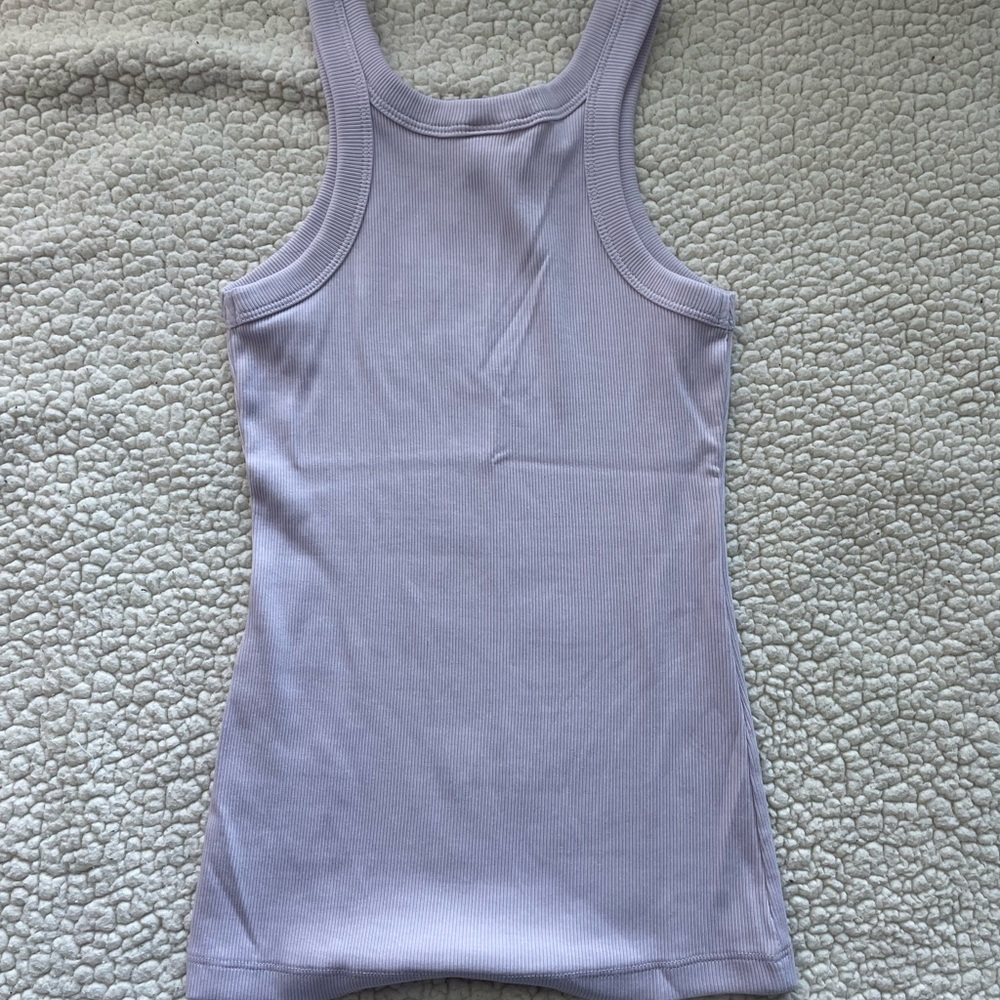 H&M| Lavender Ribbed Tank Top - Picture 2 of 2